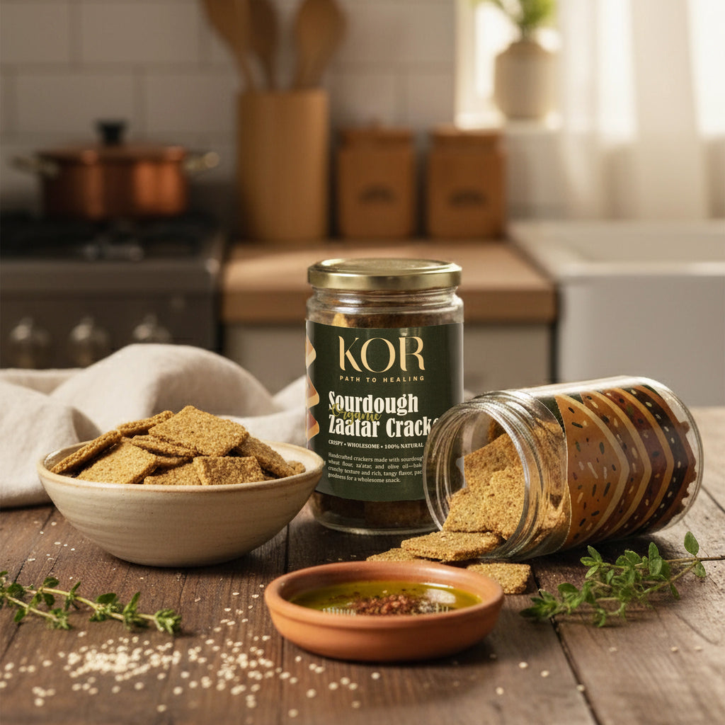 Sourdough Zaatar Crackers