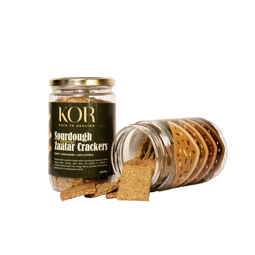 Sourdough Zaatar Crackers