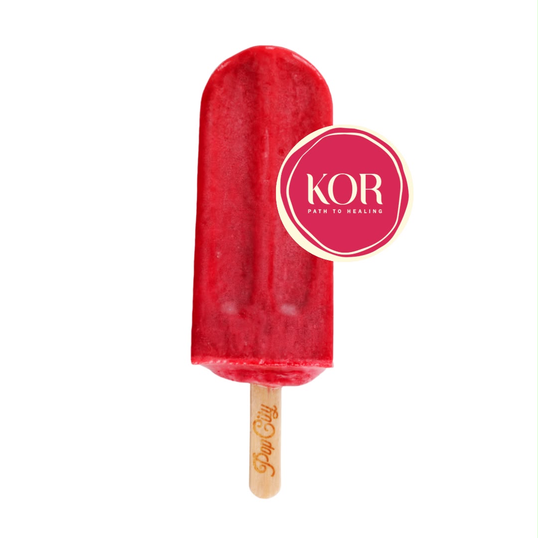 Popcity x KOR Strawberry Rasberry Bone Broth Popsicle