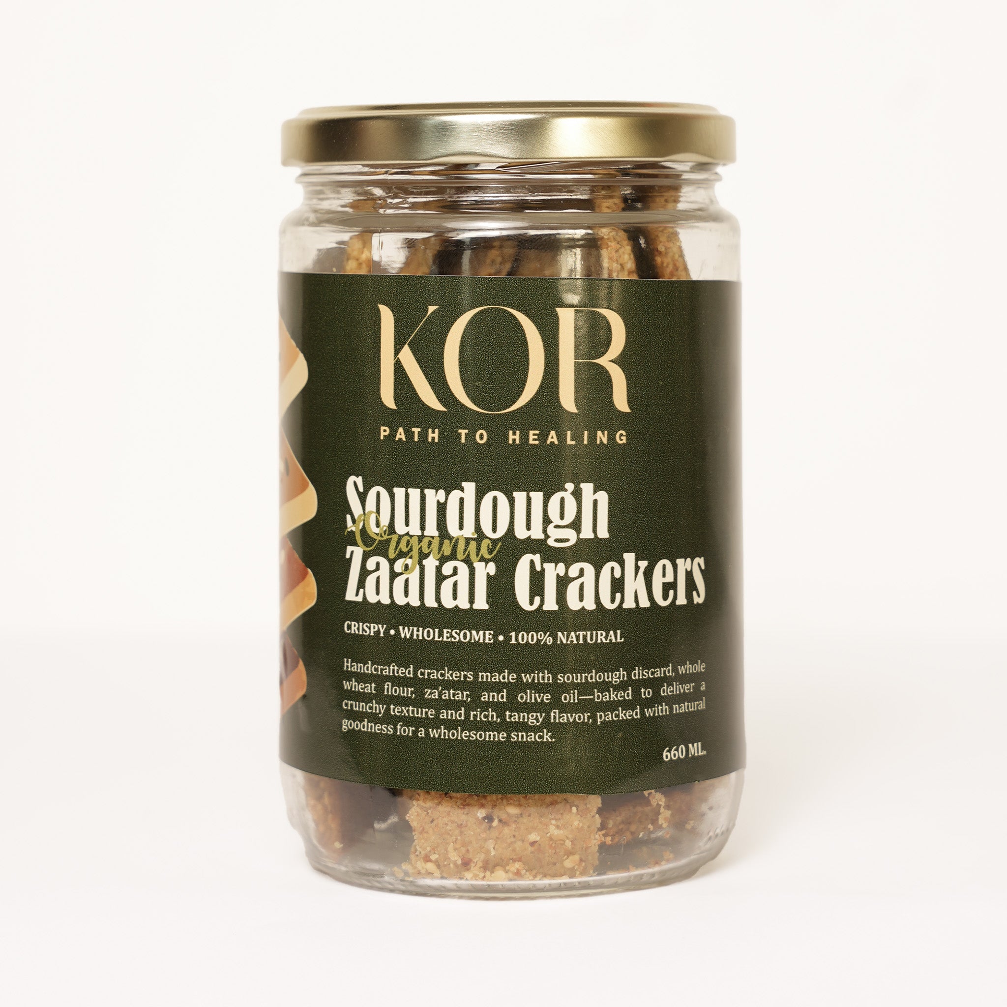 Sourdough Zaatar Crackers